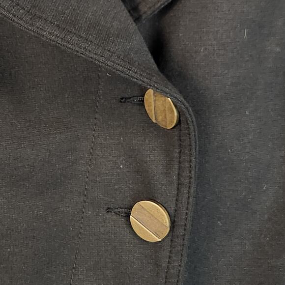 Tribal Blazer Women’s SZ 10 Black Lined Knit Decorative Buttons EUC - Picture 6 of 15